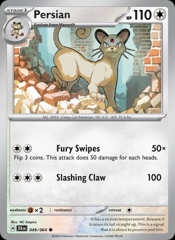 Persian card in English
