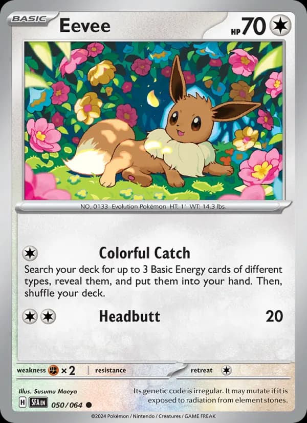 Eevee card in English