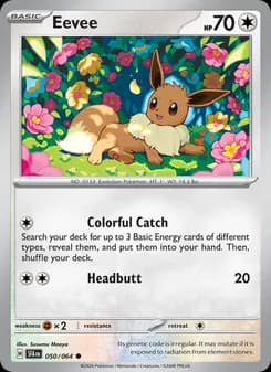 Eevee card in English