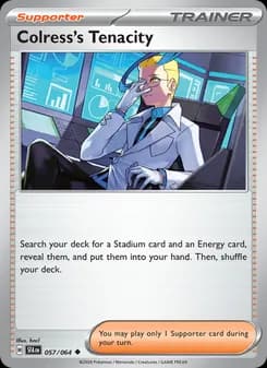 Colress's Tenacity card in English