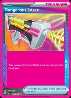 Dangerous Laser card in English
