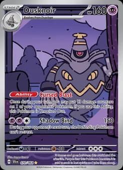 Dusknoir card in English