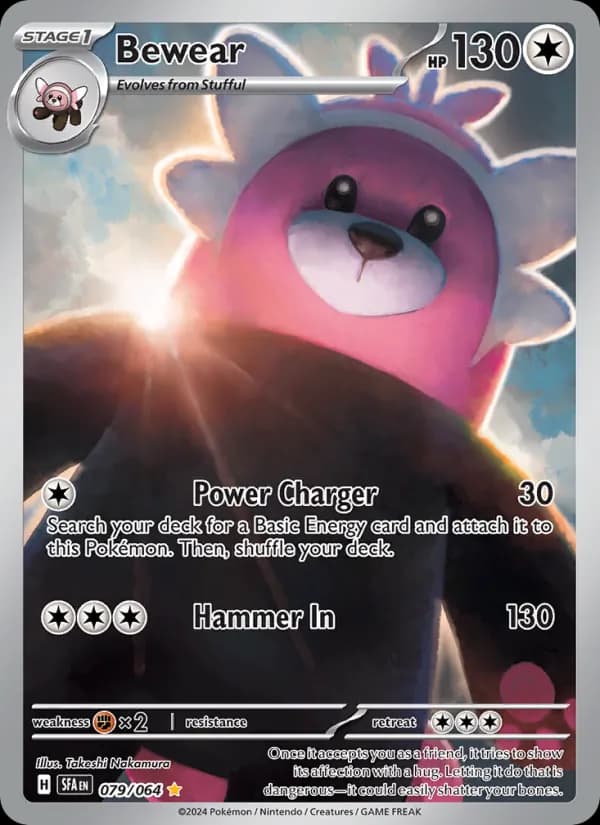Bewear card in English