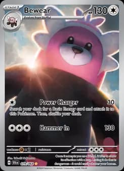 Bewear card in English