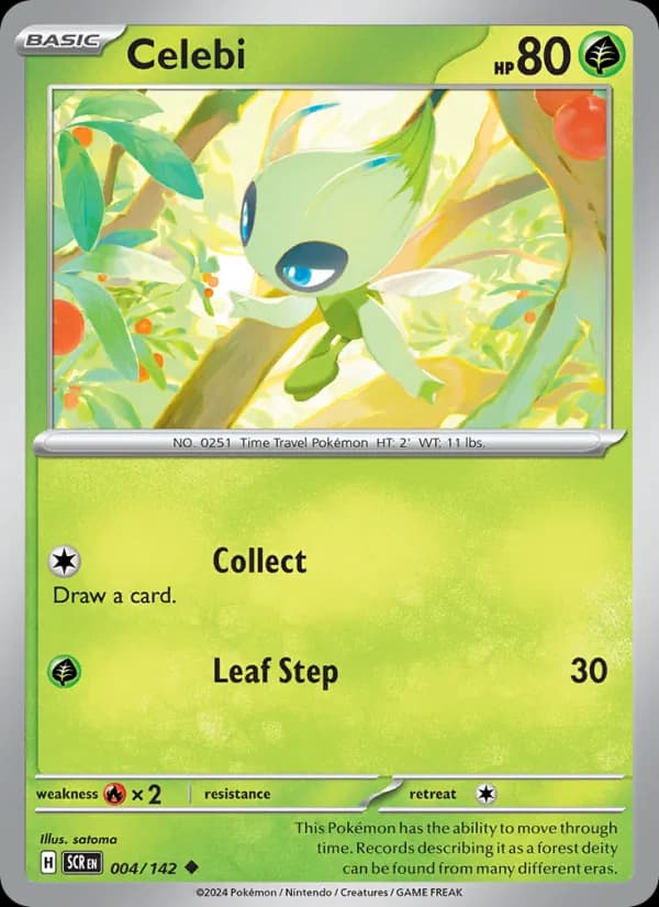 Celebi card in English
