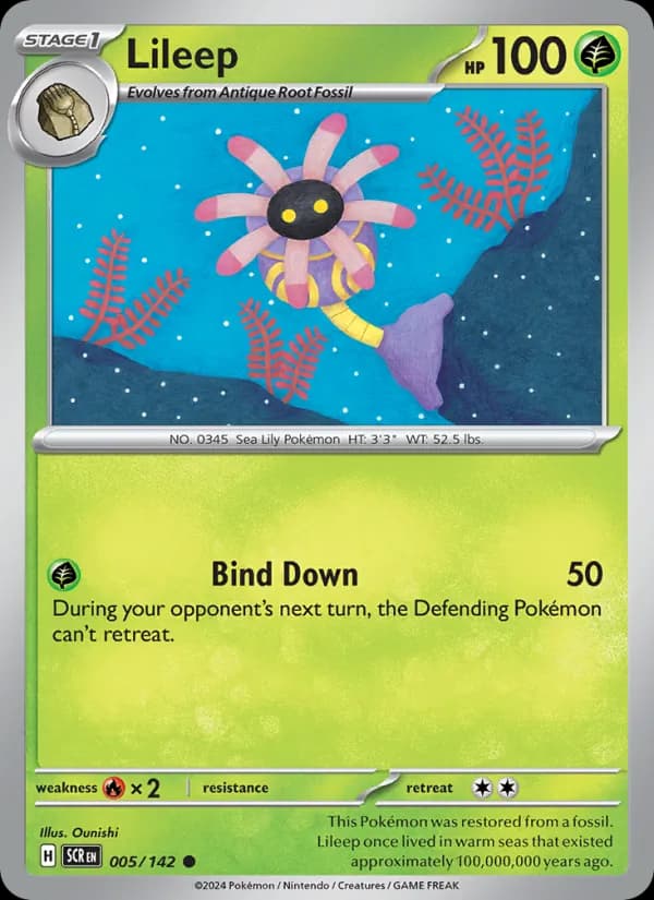 Lileep card in English