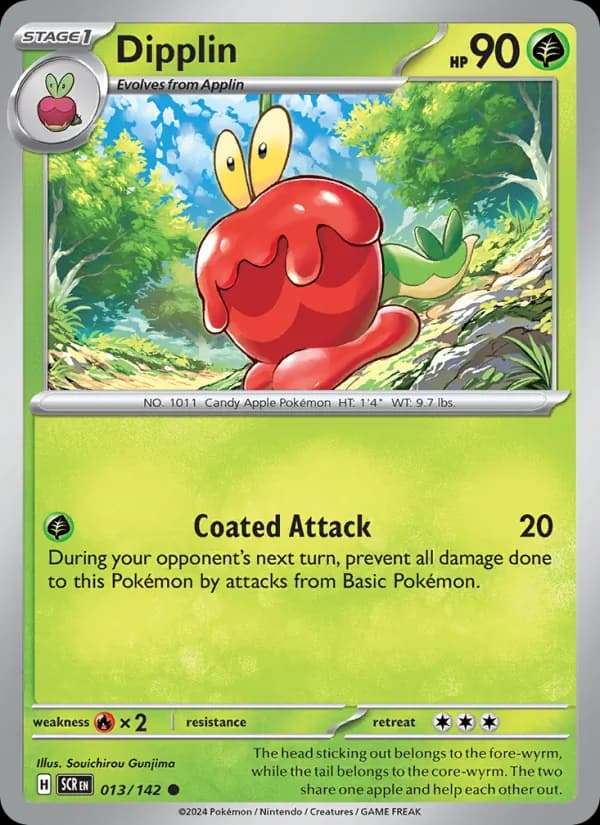 Dipplin card in English
