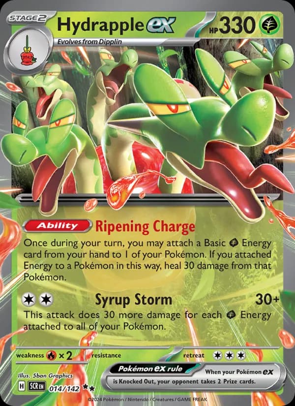 Hydrapple ex card in English