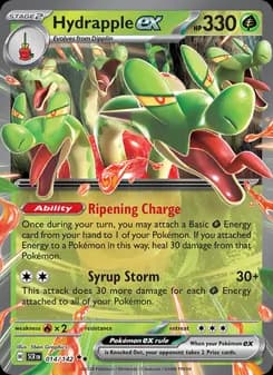 Hydrapple ex card in English
