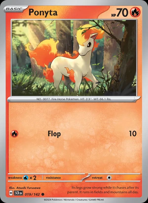 Ponyta card in English