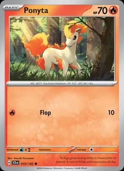Ponyta card in English