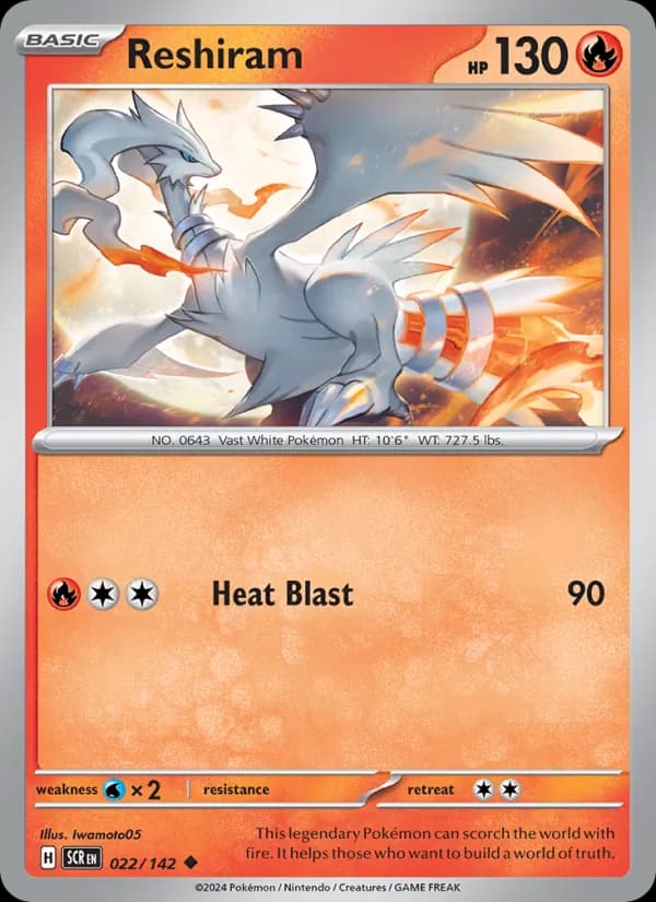 Reshiram card in English