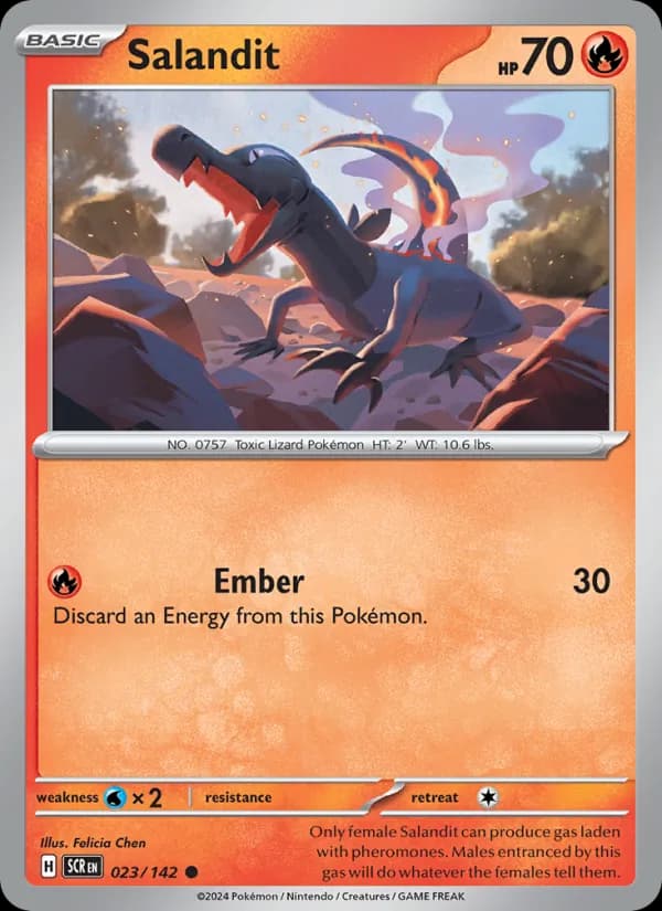 Salandit card in English