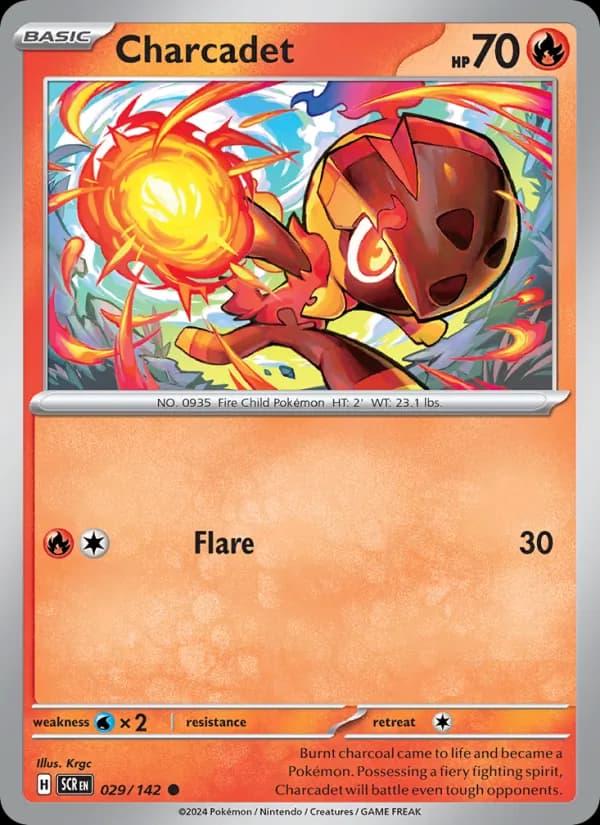 Charcadet card in English
