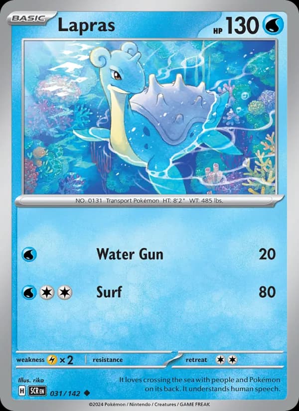 Lapras card in English