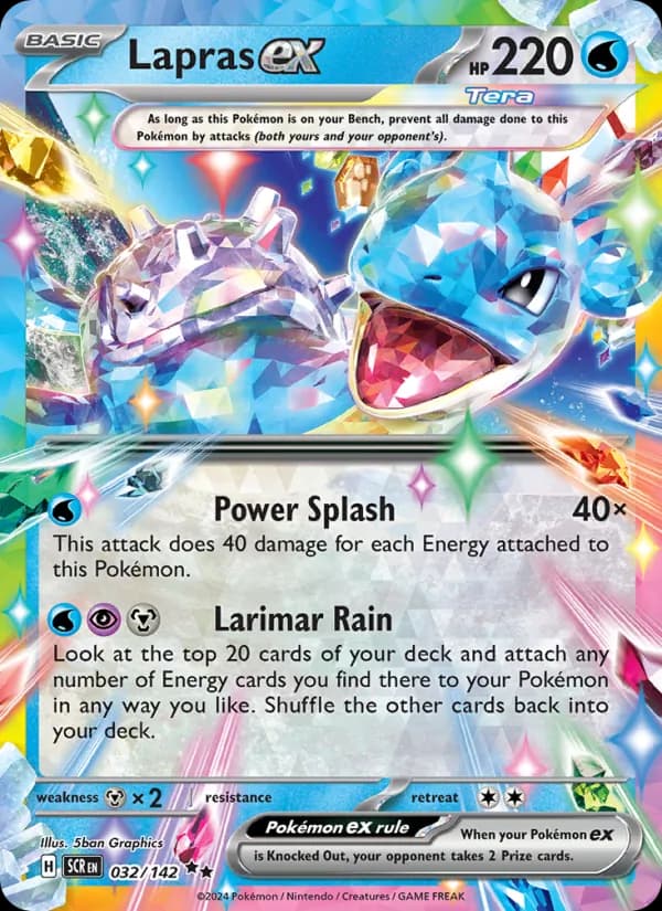 Lapras ex card in English