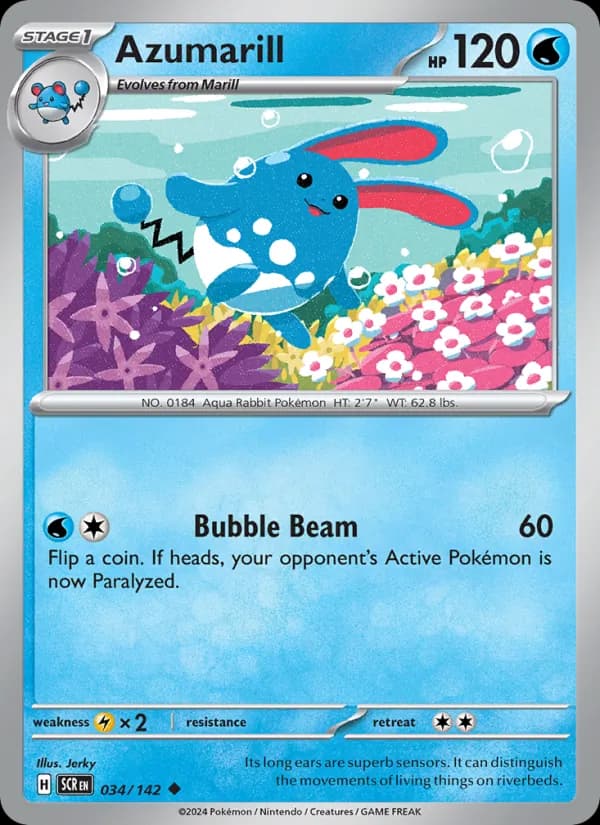 Azumarill card in English