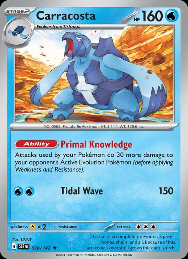 Carracosta card in English