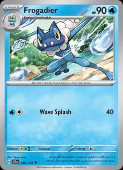 Frogadier card in English