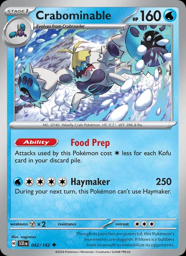 Crabominable card in English