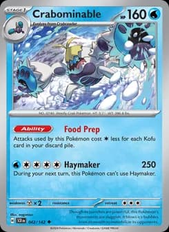 Crabominable card in English