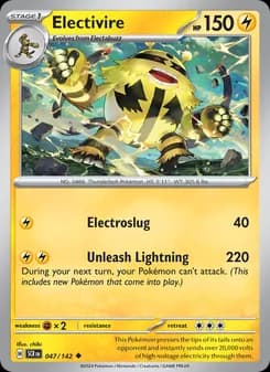 Electivire card in English