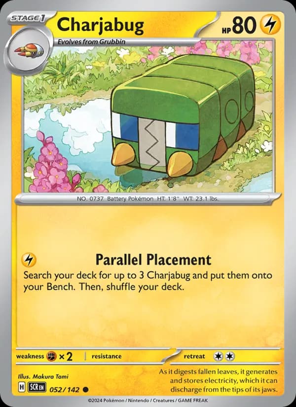 Charjabug card in English