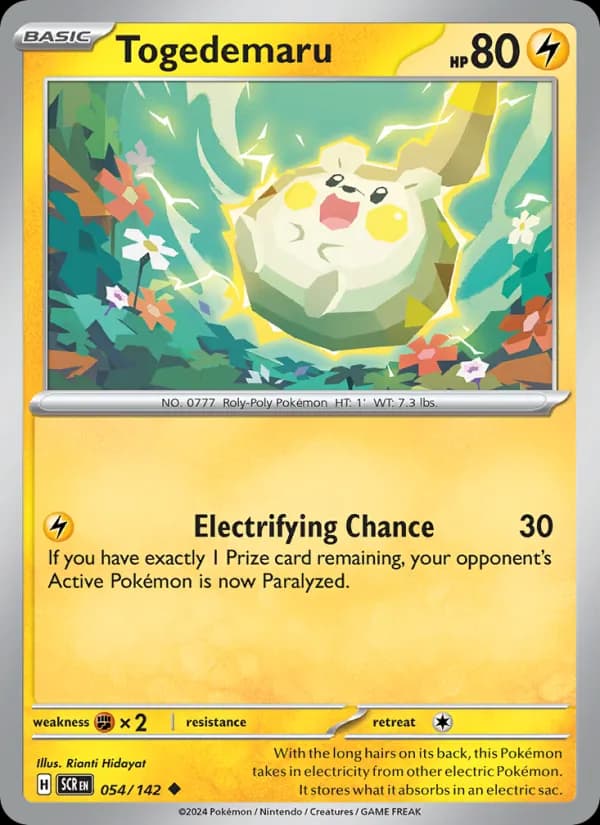 Togedemaru card in English