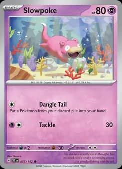 Slowpoke card in English