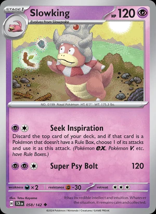 Slowking card in English