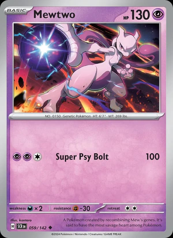 Mewtwo card in English