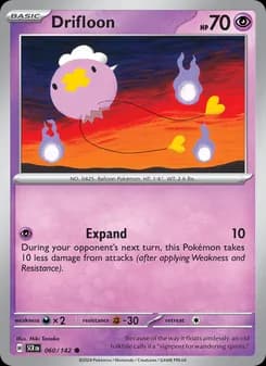 Drifloon card in English