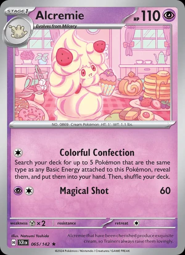 Alcremie card in English