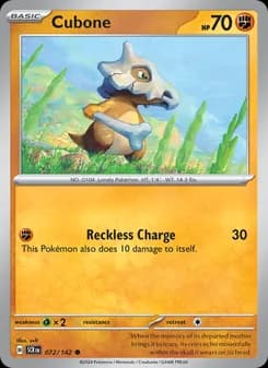 Cubone card in English