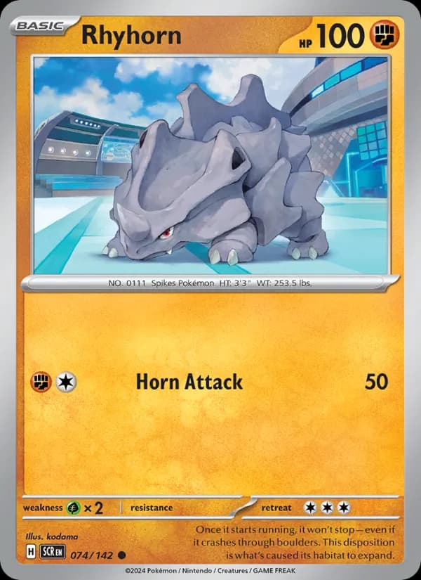 Rhyhorn card in English