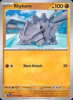Rhyhorn card in English