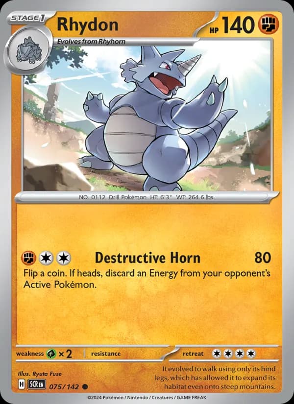 Rhydon card in English