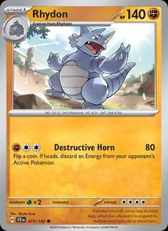 Rhydon card in English