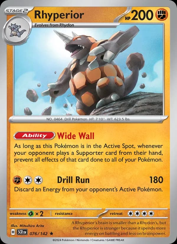 Rhyperior card in English