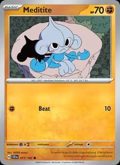 Meditite card in English