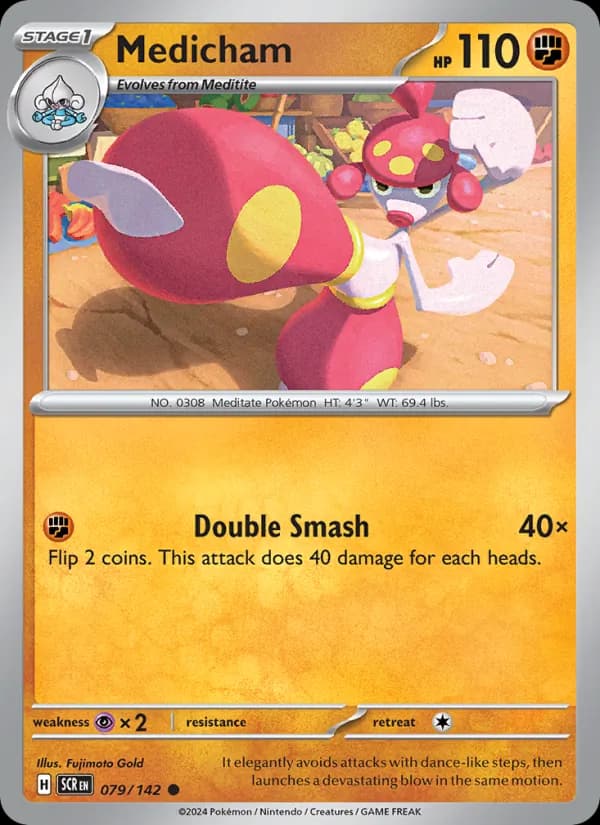 Medicham card in English