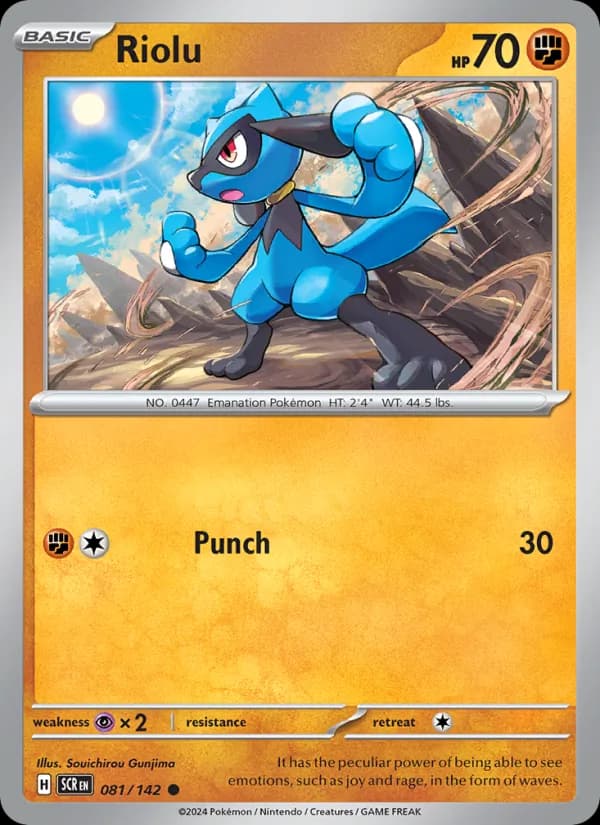 Riolu card in English