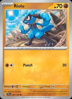 Riolu card in English