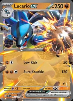 Lucario ex card in English