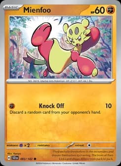 Mienfoo card in English