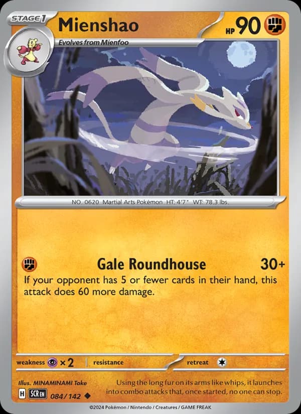 Mienshao card in English