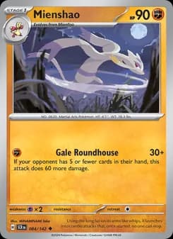 Mienshao card in English