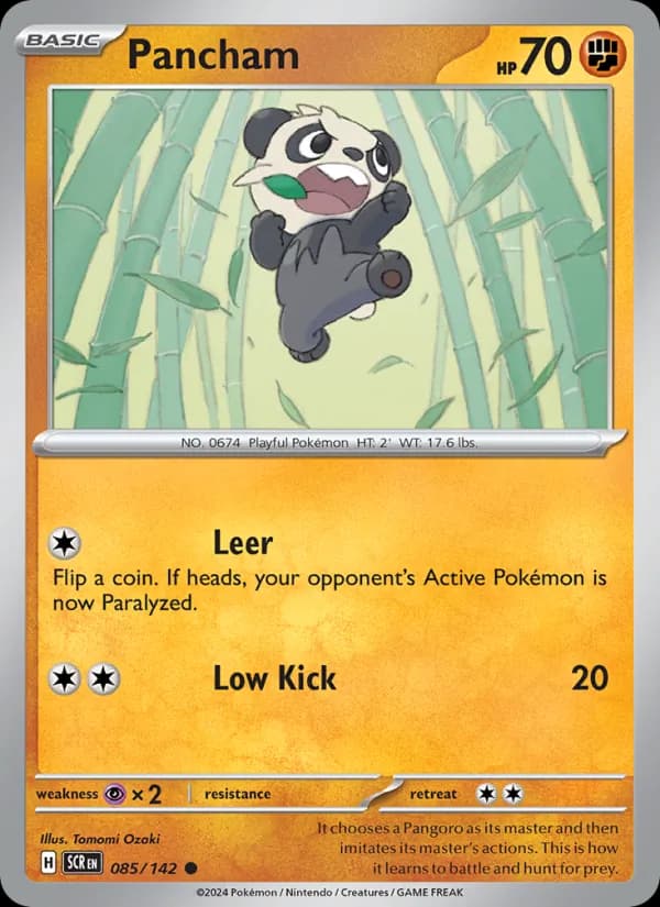 Pancham card in English