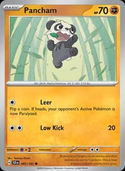 Pancham card in English