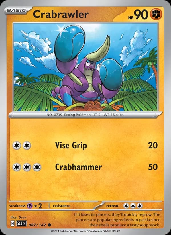 Crabrawler card in English